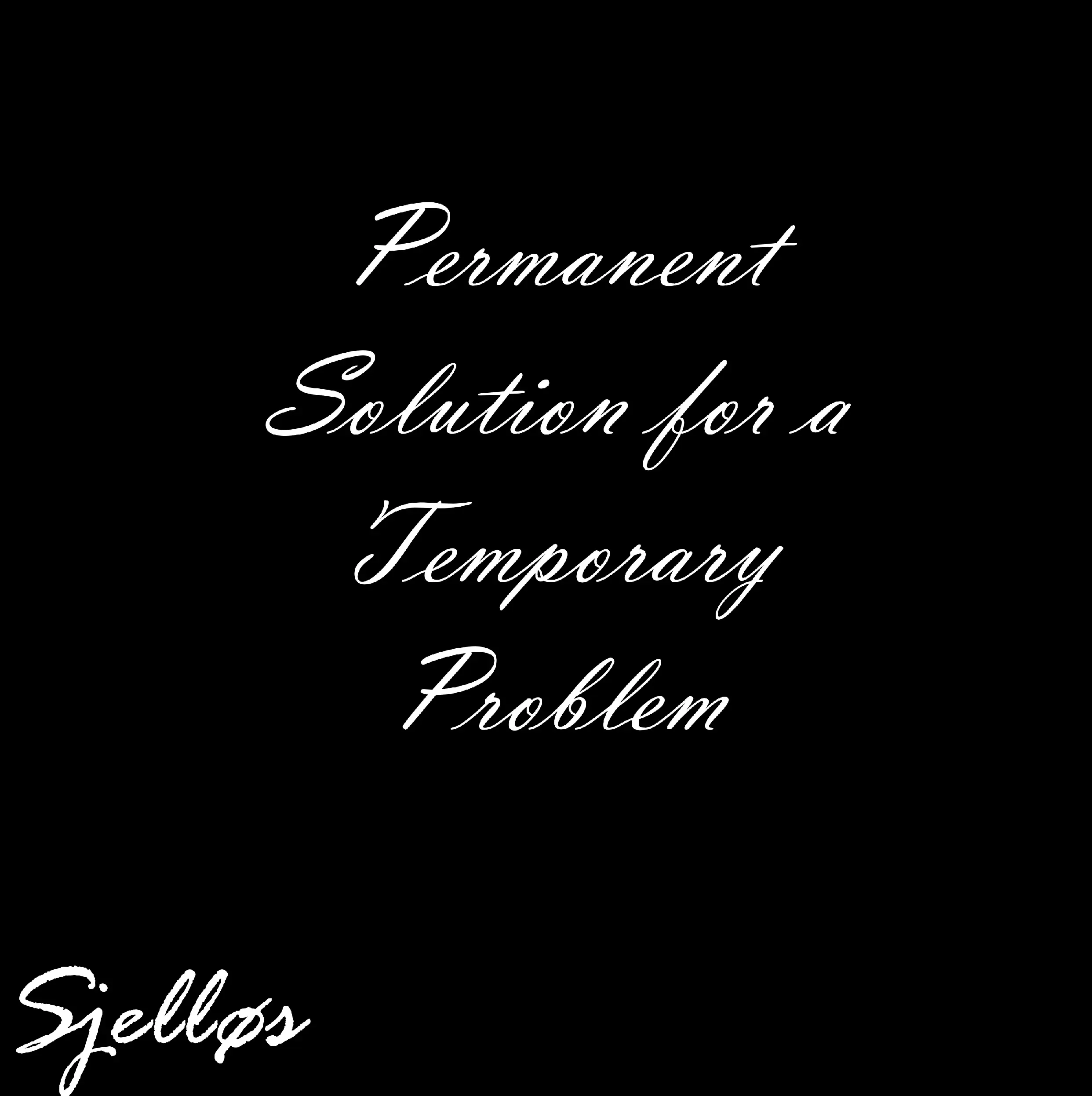 On Permanent Solution for a Temporary Problem, Sjelløs Has Crafted a World Where the Glitches Are the Message and the Buffering Is the Feeling